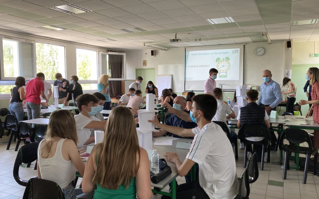 Entreprendre pour Apprendre » pour les élèves de 1ère STMG du lycée Bourg Chevreau avec le Crédit Agricole